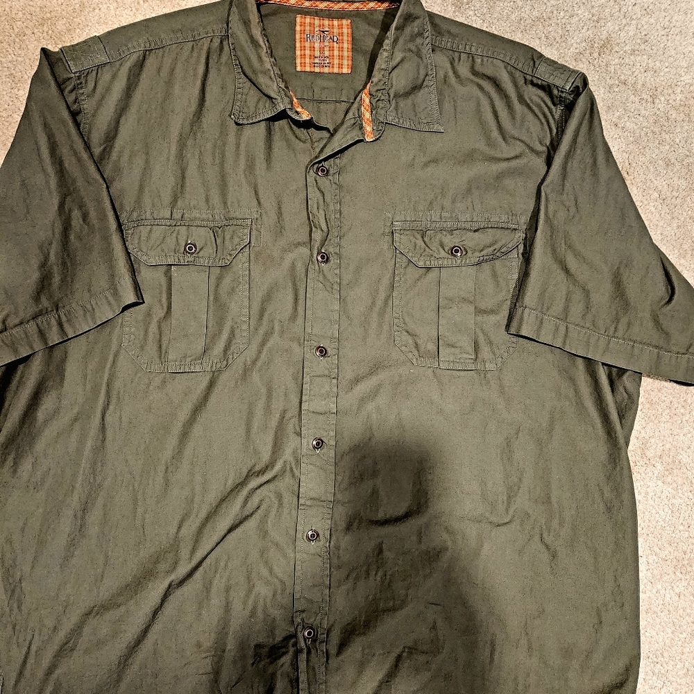 Men's 3X short sleeved button down